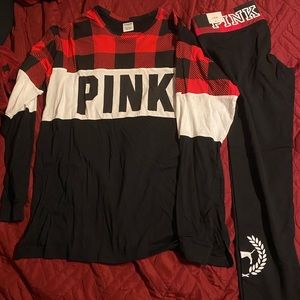Pink Brand Long sleeve top and Yoga Pant Bundle